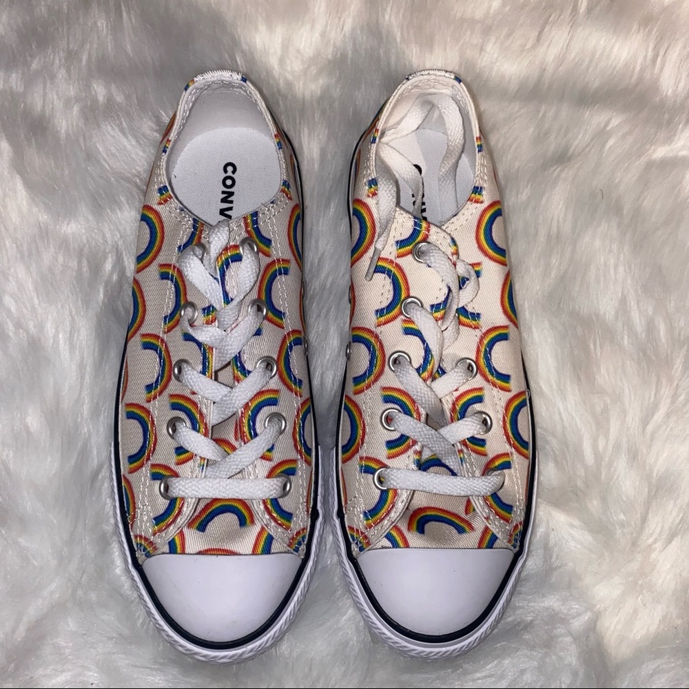 Kids Rainbow Low-top Converse Sneakers